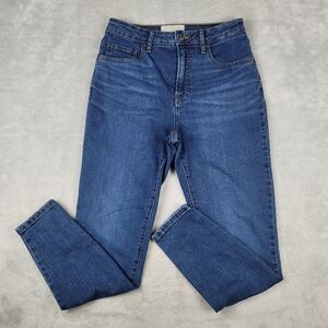 Everlane The Curve High Rise Skinny Jeans Blue Wash Women's Size 28